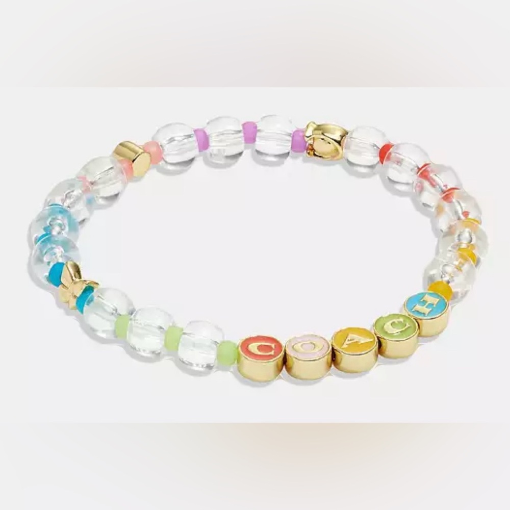 ✨✨ Coach Enamel Beaded Stretch Bracelet ✨✨